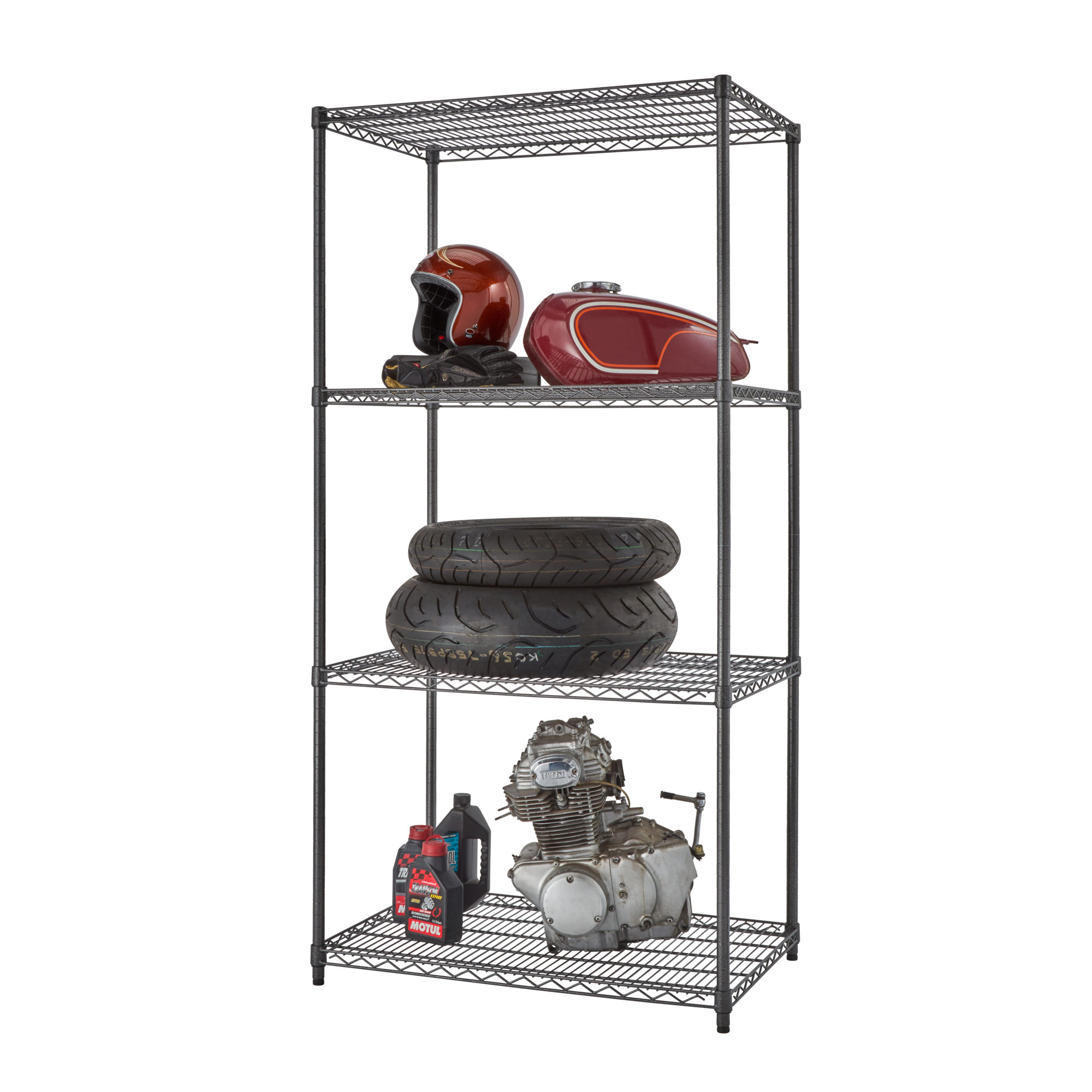 TRINITY 4Tier 36"x24"x72" Wire Shelving